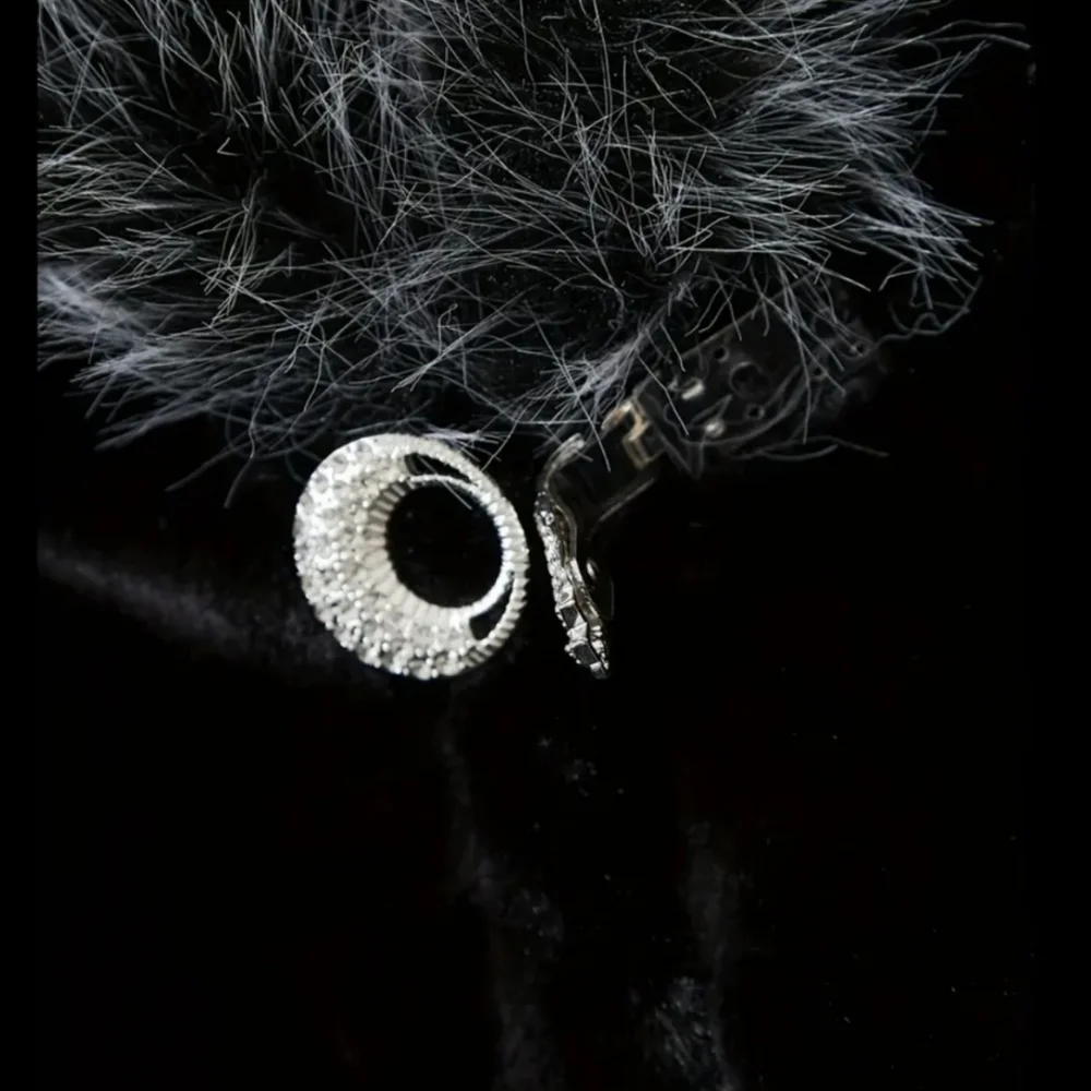 Women Casual Faux Mink Fur Coat With Fox Fur Collar Knitted Polyester Fa… - Picture 5 of 7